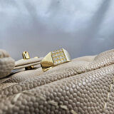 Gümüş Yüzük - Şövalye Modern Tasarım Gümüş Yüzük-Mikro Mıhlama Tasarım Şövalye 925 Ayar Gümüş Yüzük