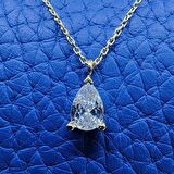 0.25 Karat Signity Swarovski Pırlanta Montürü Nano Has Taşlı Hediye 925 Ayar Gümüş Kolye