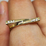 Gümüş Yüzük - Fantezi Signity Swaroski (Zirkon) Gündelik Gösterişli Tasarım 925 Ayar Gümüş Yüzük