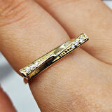 Gümüş Yüzük - Fantezi Signity Swaroski (Zirkon) Gündelik Gösterişli Tasarım 925 Ayar Gümüş Yüzük