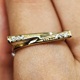 Gümüş Yüzük - Fantezi Signity Swaroski (Zirkon) Gündelik Gösterişli Tasarım 925 Ayar Gümüş Yüzük