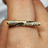 Gümüş Yüzük - Fantezi Signity Swaroski (Zirkon) Gündelik Gösterişli Tasarım 925 Ayar Gümüş Yüzük