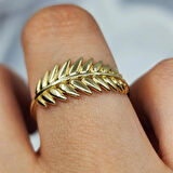 Gümüş Yüzük - Başak Gösterişli Taşsız Tasarım 925 Ayar Gümüş Yüzük