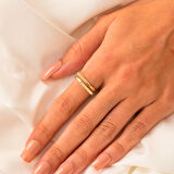 Gümüş Yüzük - Exxen Tarz Tasarım 925 Ayar Gümüş Yüzük