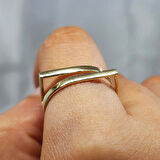 Gümüş Yüzük - Exxen Tarz Tasarım 925 Ayar Gümüş Yüzük