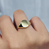 Gümüş Yüzük - Octagon Şövalye Tarz Tasarım 925 Ayar Gümüş Yüzük