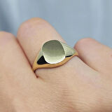 Gümüş Yüzük - Octagon Şövalye Tarz Tasarım 925 Ayar Gümüş Yüzük