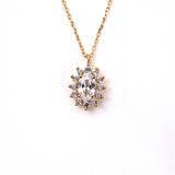Signity (Zirkon) 0.90 Karat Anturaj Modern Tasarım 925 Ayar Gümüş Kolye