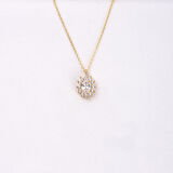 Signity (Zirkon) 0.90 Karat Anturaj Modern Tasarım 925 Ayar Gümüş Kolye