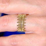 Demir Parmaklık Aşk Sadakat Yüzüğü Roz 14 Ayar Altın Yüzük-14 Ayar Altın Kadın Hediye Yüzük