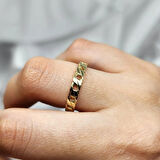 Gümüş Yüzük - Zincir Model 925 Ayar Gümüş Yüzük