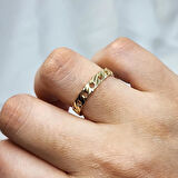 Gümüş Yüzük - Zincir Model 925 Ayar Gümüş Yüzük