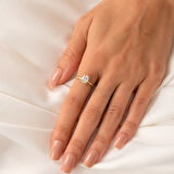 Gümüş Yüzük - 1.50 Karat Zirkon Tektaş 925 Ayar Gümüş Evlilik Teklifi Yüzüğü