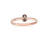 0,40CT Smoky Quarz Tel Gümüş Tektaş Yüzük-Smoky Taşlı Tektaş 925 Ayar Gümüş Yüzük-Hediye Gümüş Yüzük