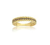 Smoky Taşlı Örgü Tasarım Alyans-Tasarım 925 Ayar Taşlı Gümüş Alyans-Hediye 925 Ayar Gümüş Yüzük