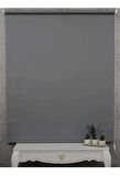 Antrasit Mat Stor Perde Etek Dilimsiz Güneşlik Perde Güneşlik Stor Perde