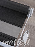 Antrasit Merian  Zebra Perde  YKZ6900