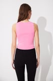 Pembe Bisiklet Yaka Basic Triko Atlet SWA4622PE