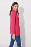 Pembe Tek Düğmeli Kruvaze Yaka Blazer Ceket SS23J4707PE