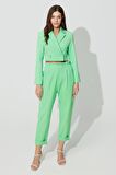 Yeşil Kruvaze Yaka Blazer Ceket SS23J4728YE