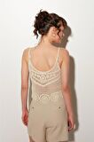Ekru Askılı Triko Büstiyer SS23CT4759EK