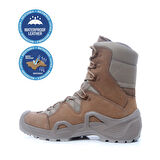 YDS ASTOR BOT -COYOTE, Hakiki Ciltli Nubuk Deri Profesyonel Askeri Bot