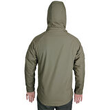 Haki 5 Cepli Kapüşonlu Softshell Soğuk Geçirmez Mont, Su Geçirmez Mont