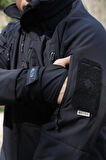 Wolftrap Tactical 11 Cepli Siyah Softshell Soğuk Geçirmez Mont