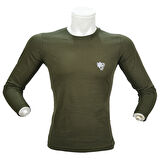 Wolftrap %100 Pamuk Haki Uzun Kollu Tişört