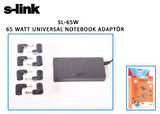 S-LINK SL-65W 8IN1 UNIVERSAL NOTEBOOK POWER ADAPTER