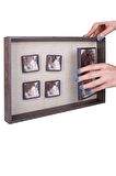 5'li Ahşap Fotoğraflı Magnet Anı Çerçeve