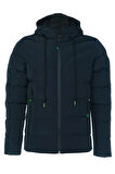 SİVAİST ERKEK LACİVERT SU VE RÜZGAR GEÇİRMEZ KAPÜŞONLU KALIN ŞİŞME MİGROGELLİ KABAN & MONT