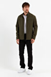 Yeni Sezon Erkek Yeşil İki İç Cepli Su Ve Rüzgar Geçirmez Mevsimlik&Yazlık Mont