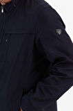 Yeni Sezon Erkek Lacivert İki İç Cepli Su Ve Rüzgar Geçirmez Mevsimlik&Yazlık Mont