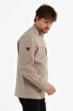 Yeni Sezon Erkek Krem İki İç Cepli Su Ve Rüzgar Geçirmez Mevsimlik&Yazlık Mont