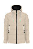 SİVAİST YENİ SEZON ERKEK KREM SU VE RÜZGAR GEÇİRMEZ KAPÜŞONLU KALIN İÇİ KÜRKLÜ ŞİŞME KABAN&MONT