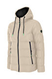 SİVAİST YENİ SEZON ERKEK KREM SU VE RÜZGAR GEÇİRMEZ KAPÜŞONLU KALIN İÇİ KÜRKLÜ ŞİŞME KABAN&MONT