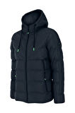 SİVAİST YENİ SEZON ERKEK LACİVERT SU VE RÜZGAR GEÇİRMEZ KAPÜŞONLU KALIN İÇİ KÜRKLÜ ŞİŞME KABAN&MONT
