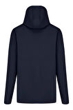 Lacivert Erkek %100 Su Geçirmez İçi Polarlı İç Çepli Çıkartılabilir Kapüşonlu Softshell Mont&Kaban 