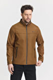 Kahverengi Erkek Pamuk Polyester Karışımlı Su Ve Rüzgar Geçirmez Mevsimlik&Yazlık Mont