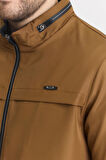Kahverengi Erkek Pamuk Polyester Karışımlı Su Ve Rüzgar Geçirmez Mevsimlik&Yazlık Mont