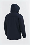Erkek Lacivert Outdoor Su İtici Kapüşonlu Kaban – Rüzgar Geçirmez, Hafif ve Dayanıklı