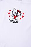 Gümüş 2'li Kız Çocuk Hello Kitty Desenli Atlet 