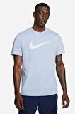 M NSW TEE ICON SWOOSH Mavi Erkek Kısa Kol T-Shirt