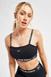 Pro Dri Fit Indy Light Support Padded Bandeau Kadın Sporcu Sütyeni Bra Büstiyer Siyah