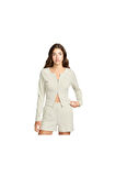 Kadın Günlük Ceket W Nsw Nk Chll Knt Rib Fz Crdgn FN3682-104 Krem