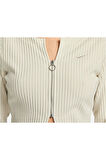 Kadın Günlük Ceket W Nsw Nk Chll Knt Rib Fz Crdgn FN3682-104 Krem