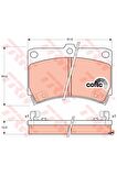Ön Balata Mazda 323 1.3 89-94 323 1.6 1.7 1.8 89-94 323 1.5 96 121 1.3 90-96 Gdb1024