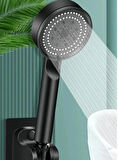 Sardıcı Turbo Fan 5 Fonksiyonlu Su Tasarruflu Duş Başlığı Siyah
