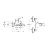 Sardıcı BTR-1015 Delta Banyo Bataryası Delta Gövde